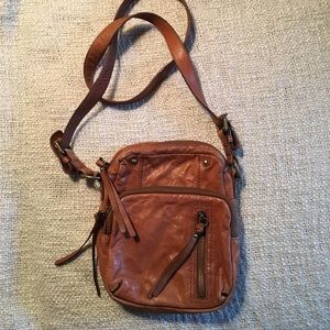 Leather Fossil crossbody purse